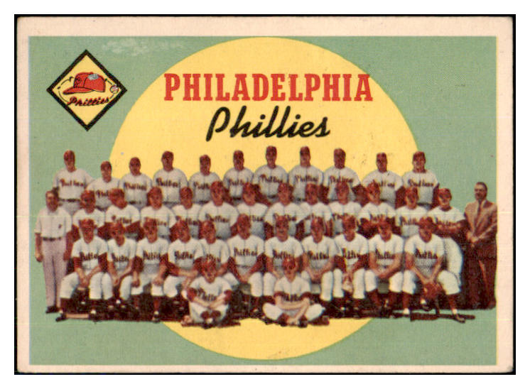 1959 Topps Baseball #008 Philadelphia Phillies Team EX 435613