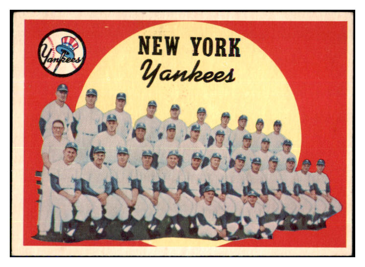1959 Topps Baseball #510 New York Yankees Team EX-MT 435620