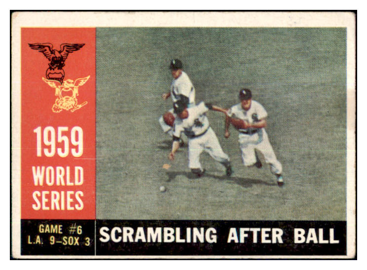 1960 Topps Baseball #390 World Series Game 6 Aparicio VG-EX 435622