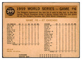 1960 Topps Baseball #390 World Series Game 6 Aparicio VG-EX 435622