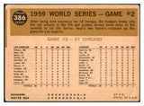 1960 Topps Baseball #386 World Series Game 2 Charlie Neal VG-EX 435623