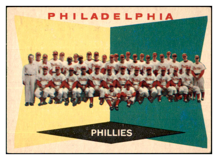 1960 Topps Baseball #302 Philadelphia Phillies Team EX-MT 435626