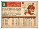 1959 Topps Baseball #070 Harvey Kuenn Tigers VG-EX 435666
