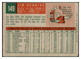 1959 Topps Baseball #149 Jim Bunning Tigers VG 435671