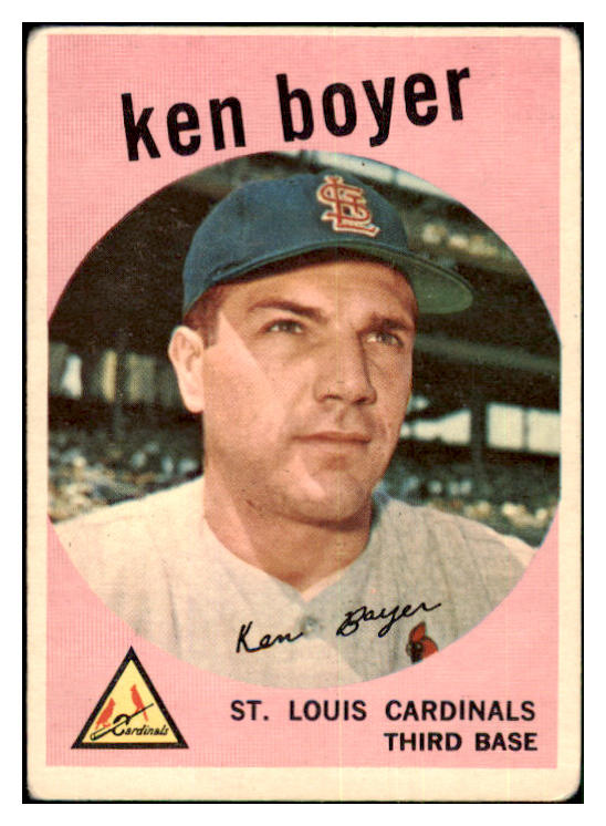 1959 Topps Baseball #325 Ken Boyer Cardinals VG 435672
