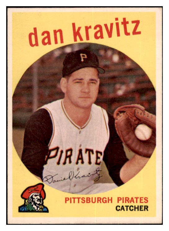 1959 Topps Baseball #536 Danny Kravitz Pirates NR-MT 435691
