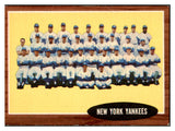 1962 Topps Baseball #251 New York Yankees Team EX 435711