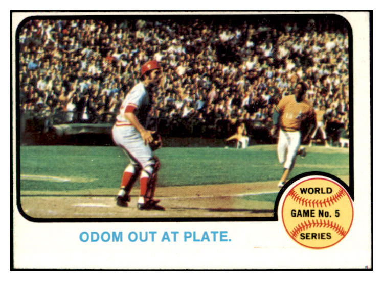 1973 Topps Baseball #207 World Series Game 5 Johnny Bench EX-MT 435731