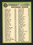 1967 Topps Baseball #238 N.L. Strike Out Leaders Sandy Koufax NR-MT 435756