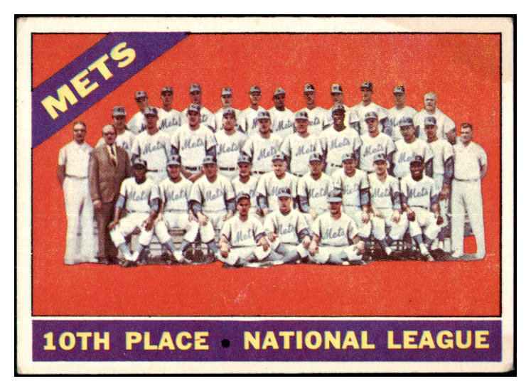 1966 Topps Baseball #172 New York Mets Team VG-EX 435773