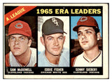 1966 Topps Baseball #222 A.L. ERA Leaders San McDowell VG-EX 435793