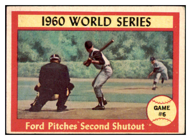 1961 Topps Baseball #311 World Series Game 6 Whitey Ford EX 435802