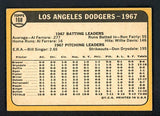 1968 Topps Baseball #168 Los Angeles Dodgers Team EX 435810