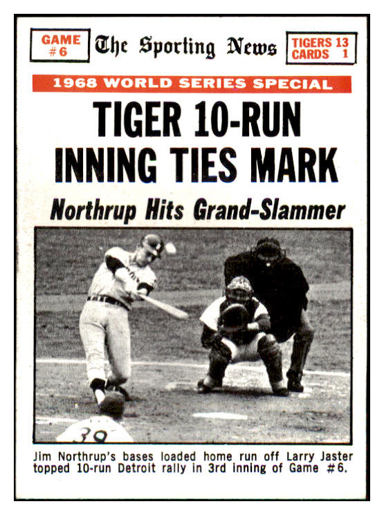 1969 Topps Baseball #167 World Series Game 6 Jim Northrup NR-MT 435881