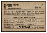1952 Bowman Small Football #012 Charley Trippi Cardinals EX-MT 435924