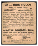 1948 Leaf Football #040 John Nolan Yanks FR-GD 436014