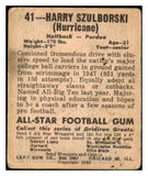 1948 Leaf Football #041 Harry Szulborski Purdue Fair 436015