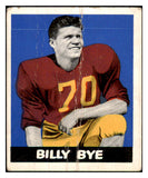 1948 Leaf Football #081 Billy Bye Minnesota Fair pencil front 436052