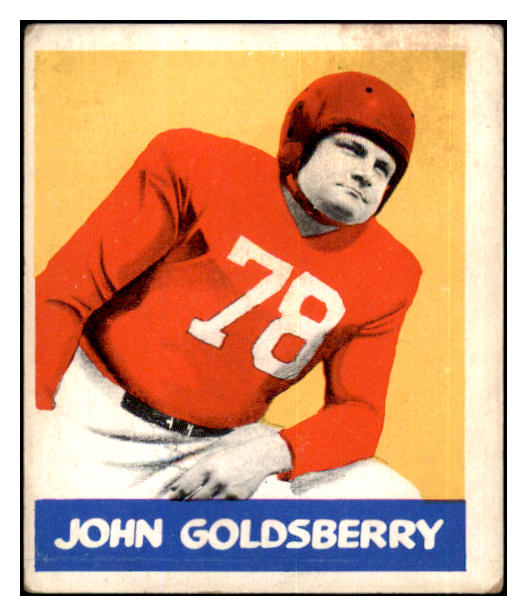 1948 Leaf Football #094 John Goldsberry Indiana EX 436065
