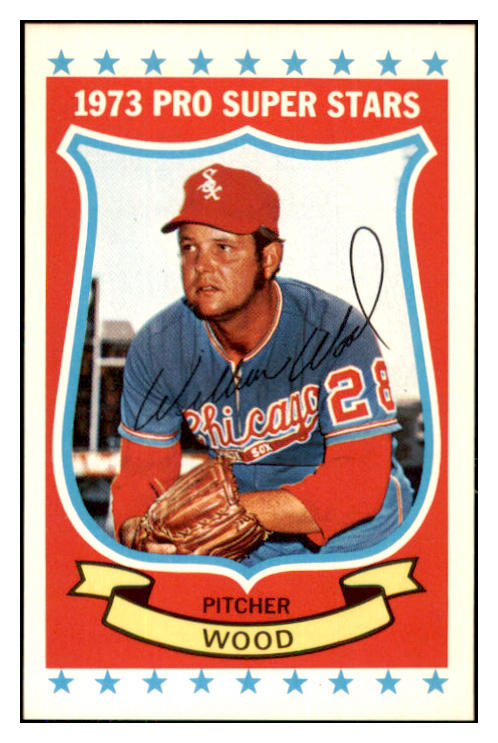 1973 Kelloggs Baseball #009 Wilbur Wood White Sox NR-MT Blank Back 436248