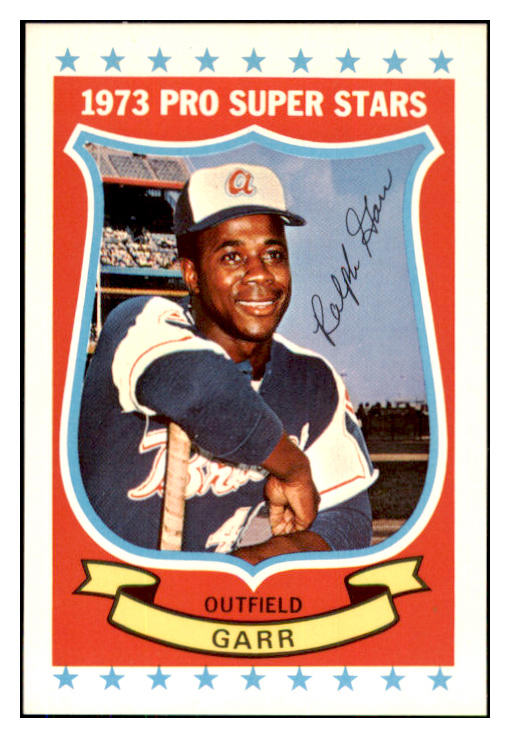 1973 Kelloggs Baseball #037 Ralph Garr Braves NR-MT Blank Back 436253