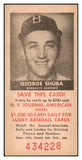1954 New York Journal American George Shuba Dodgers EX-MT 436326