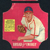 1951 Fischers Bread Harry Brecheen Cardinals VG w/Tab 436332
