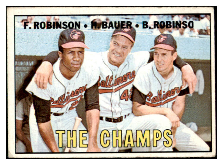 1967 Topps Baseball #001 Brooks Robinson Frank Robinson VG 436578