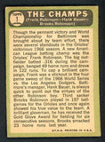 1967 Topps Baseball #001 Brooks Robinson Frank Robinson VG 436578