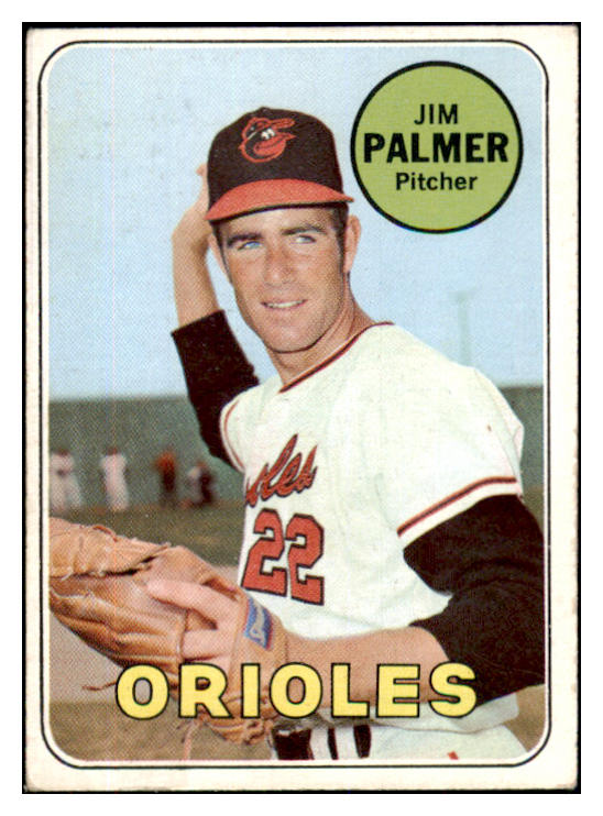 1969 Topps Baseball #573 Jim Palmer Orioles VG-EX 436602