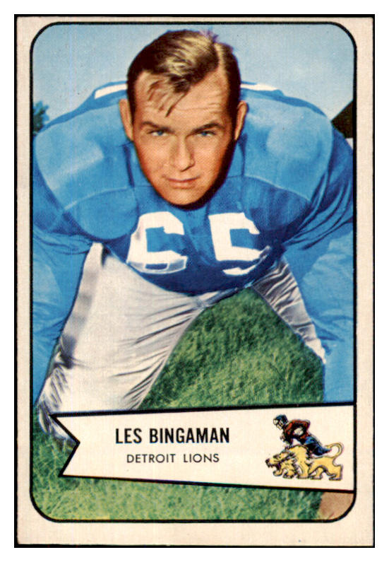 1954 Bowman Football #029 Les Bingaman Lions EX-MT 436627