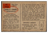 1954 Bowman Football #113 Charley Conerly Giants NR-MT 436659