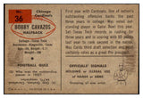 1954 Bowman Football #036 Bobby Cavazos Cardinals NR-MT 436683