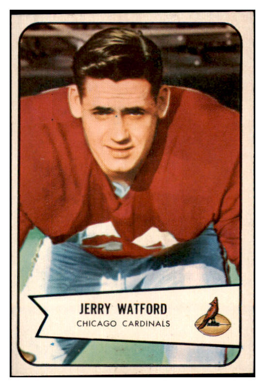 1954 Bowman Football #107 Jerry Watford Cardinals NR-MT 436700