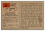 1954 Bowman Football #034 Bill Howton Packers NR-MT 436709