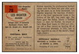 1954 Bowman Football #078 Les Richter Rams NR-MT 436729