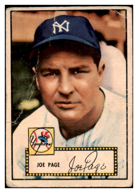 1952 Topps Baseball #048 Joe Page Yankees FR-GD Red 436834