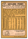 1968 Topps Baseball #085 Gaylord Perry Giants VG-EX 436878