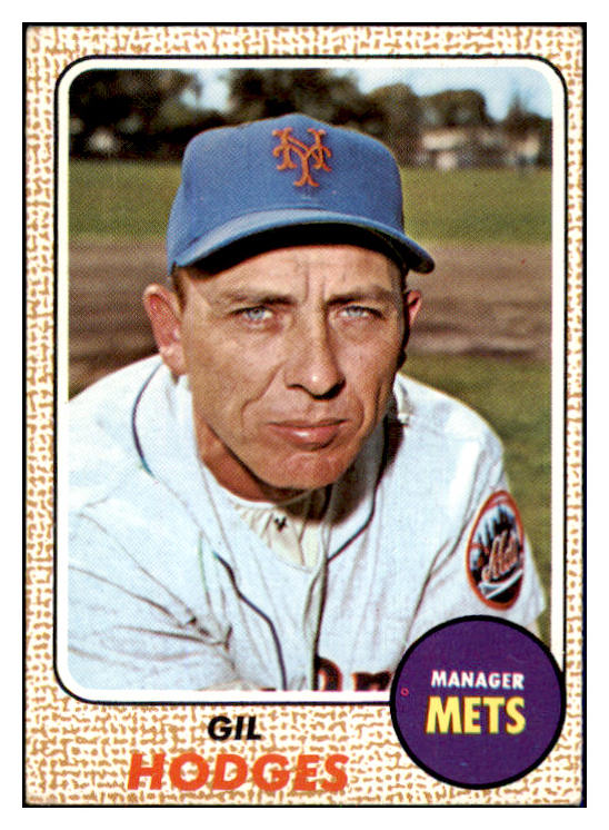 1968 Topps Baseball #027 Gil Hodges Mets EX-MT 436912