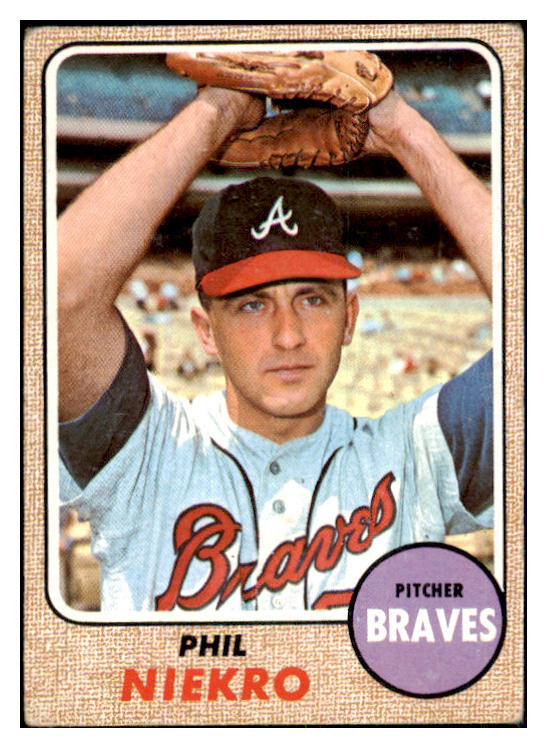 1968 Topps Baseball #257 Phil Niekro Braves VG 436915