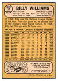 1968 Topps Baseball #037 Billy Williams Cubs GD-VG 436955