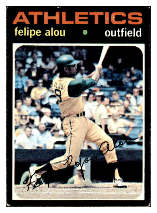 1971 Topps Baseball #495 Felipe Alou A's VG-EX 436973