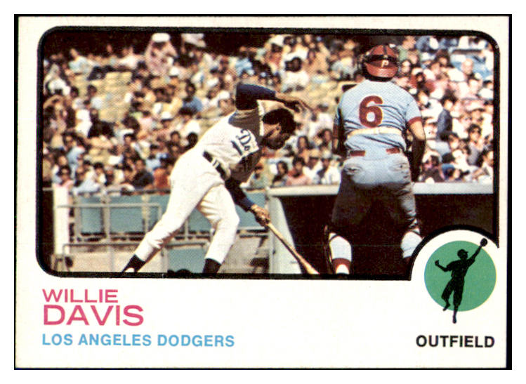 1973 Topps Baseball #035 Willie Davis Dodgers NR-MT 436979