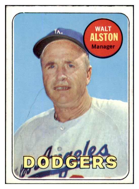 1969 Topps Baseball #024 Walt Alston Dodgers EX-MT 436997