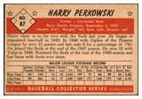 1953 Bowman Color Baseball #087 Harry Perkowski Reds VG-EX 437001