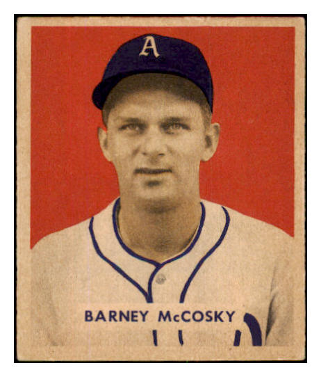 1949 Bowman Baseball #203 Barney McCosky A's EX+/EX-MT 437017