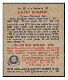 1949 Bowman Baseball #192 Harry Gumpert Reds EX-MT 437028