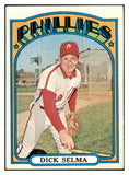 1972 Topps Baseball #726 Dick Selma Phillies EX-MT 437049