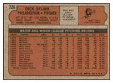 1972 Topps Baseball #726 Dick Selma Phillies EX-MT 437049