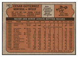 1972 Topps Baseball #743 Cesar Gutierrez Expos EX-MT 437064